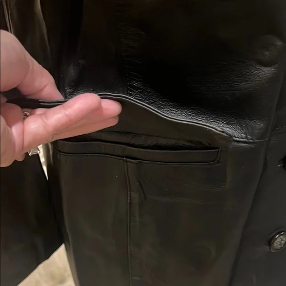 Newport News Black Leather Women's Jacket size Medium - Picture 6 of 13